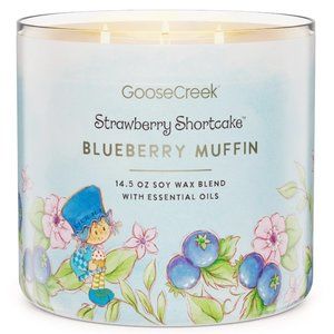 BLUEBERRY MUFFIN 3-WICK STRAWBERRY SHORTCAKE CANDLE